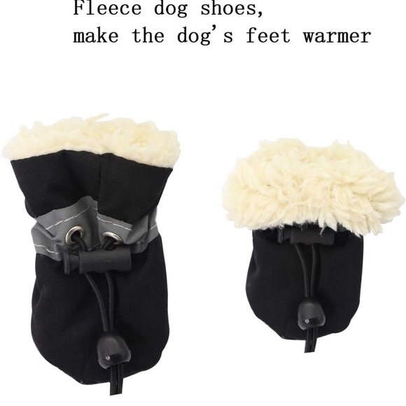 💥NWOT💥 🐾Fleece lined Dog booties Size-#2 🐾 - Picture 3 of 8